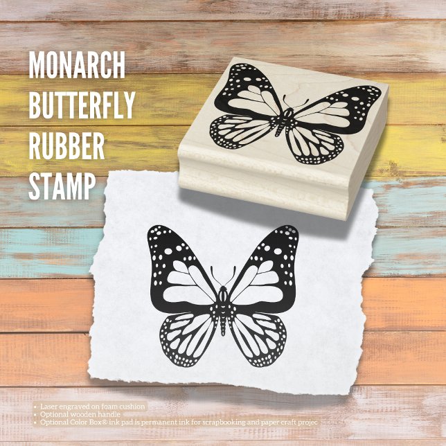 Tampons Encreurs Timbre en caoutchouc monarque (The Butterfly Studio
Monarch Butterfly Rubber Stamp)