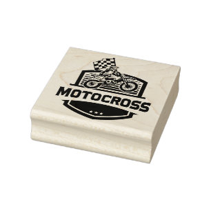 Tampons Encreurs Timbre en caoutchouc Motocross