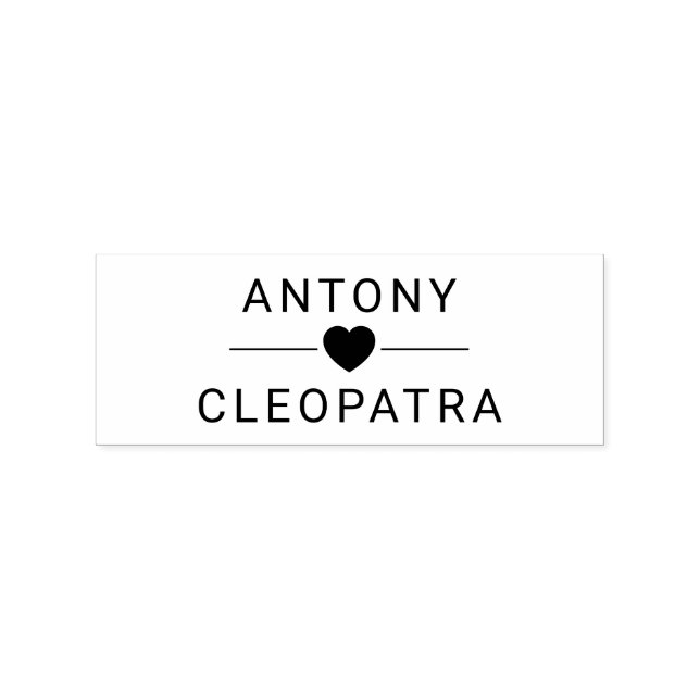 Tampons Encreurs Timbre en caoutchouc Pair Pair pour lettres person (Tamponné)