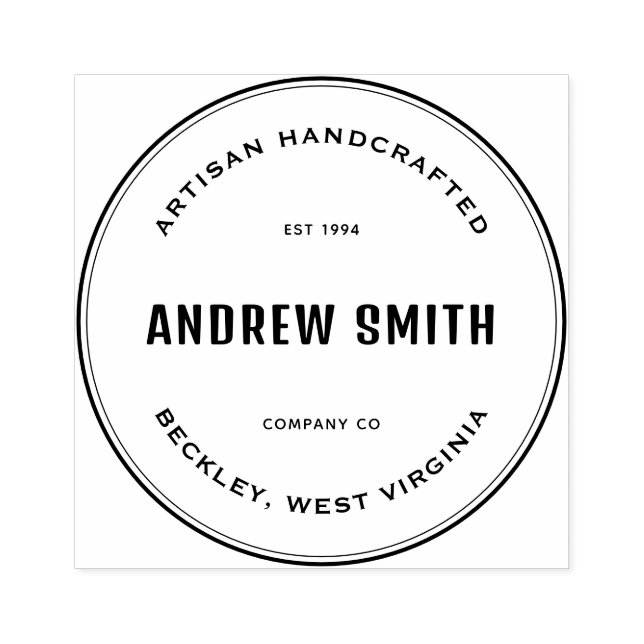 Tampons Encreurs Timbre en caoutchouc personnalisé simple (Impression)