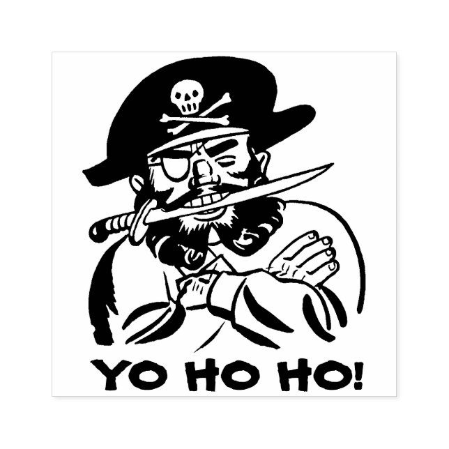 Tampons Encreurs Timbre en caoutchouc Pirate personnalisable (Impression)