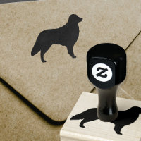 Timbre en caoutchouc silhouette de l'essayeur à re
