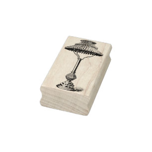 Tampons Encreurs Timbre en caoutchouc vintage d'art de lampe de