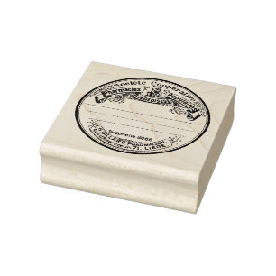 Tampons Encreurs Timbre en caoutchouc vintage d'art de pharmacie