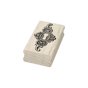 Tampons Encreurs Timbre en caoutchouc vintage d'art de trou de la