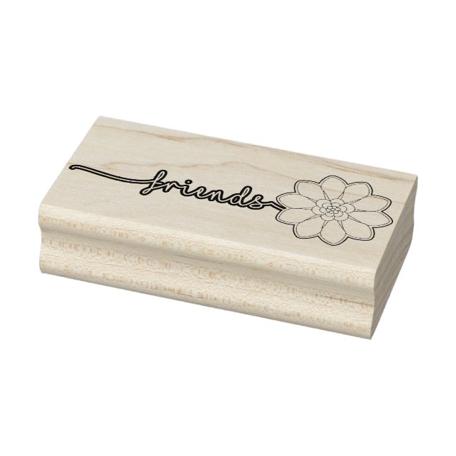 Tampons Encreurs Timbre floral des amis (Tampon)
