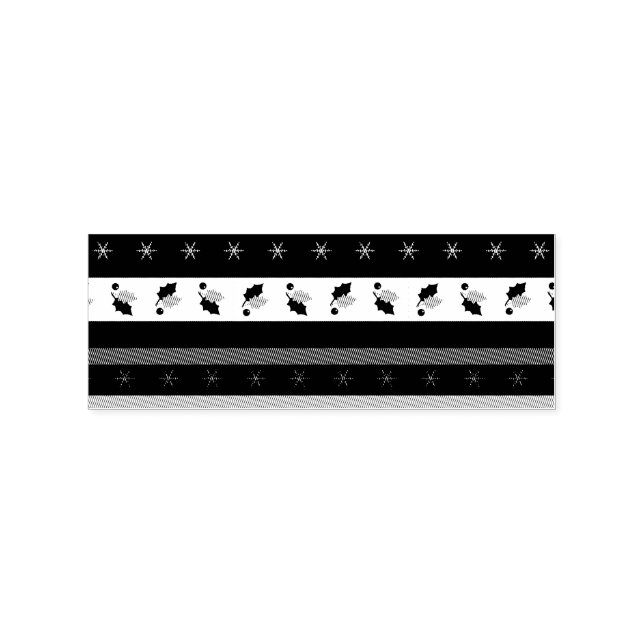 Tampons Encreurs Timbre frontière des flocons de neige de Holly Ber (Impression)