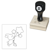 Timbre lapin adorable