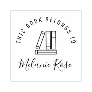 Tampons Encreurs timbre-livre manuscrit de la bibliothèque personne