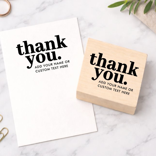 Tampons Encreurs Timbre Merci | Typographie Rétro (Créateur téléchargé)
