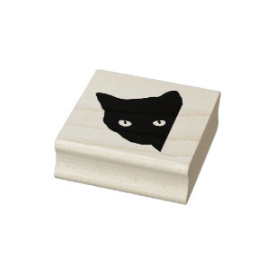 Tampons Encreurs Timbre Peeeking Cat Art