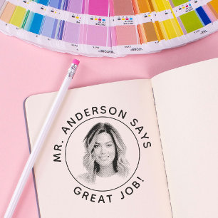 Tampons Encreurs Timbre Personnalisé De L'Enseignant Avec Timbre Ph