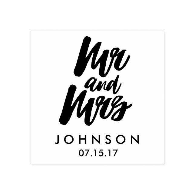 Tampons Encreurs Timbre personnalisé M. et Mme Rubber (Impression)