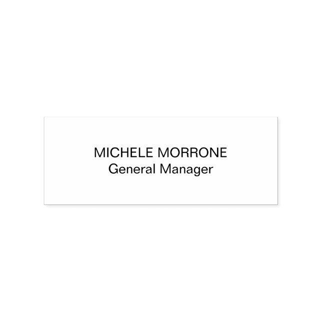 Tampons Encreurs Timbre professionnel avec nom personnalisé et info (Tamponné)