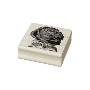 Tampons Encreurs Timbre Rose de beauté vintage-américaine