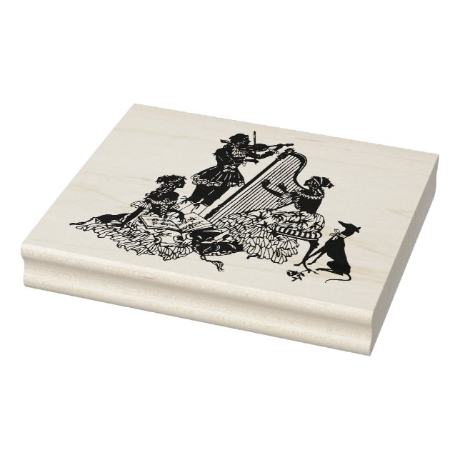 Tampons Encreurs Timbre Silhouette Art Déco - Musiciens (Tampon)