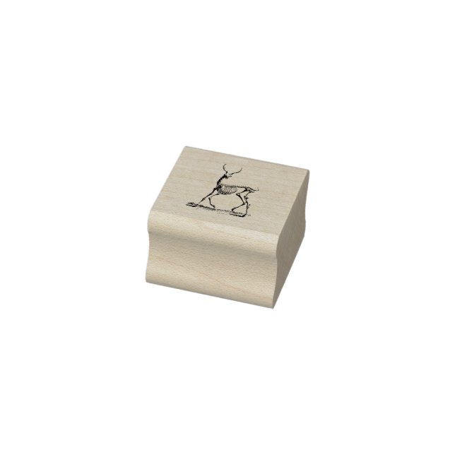 Tampons Encreurs Timbre squelette vintage, cerf gothique (Tampon)