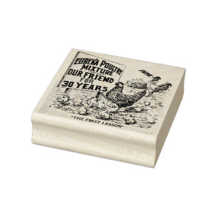 Tampons Encreurs Timbre vintage de poulet