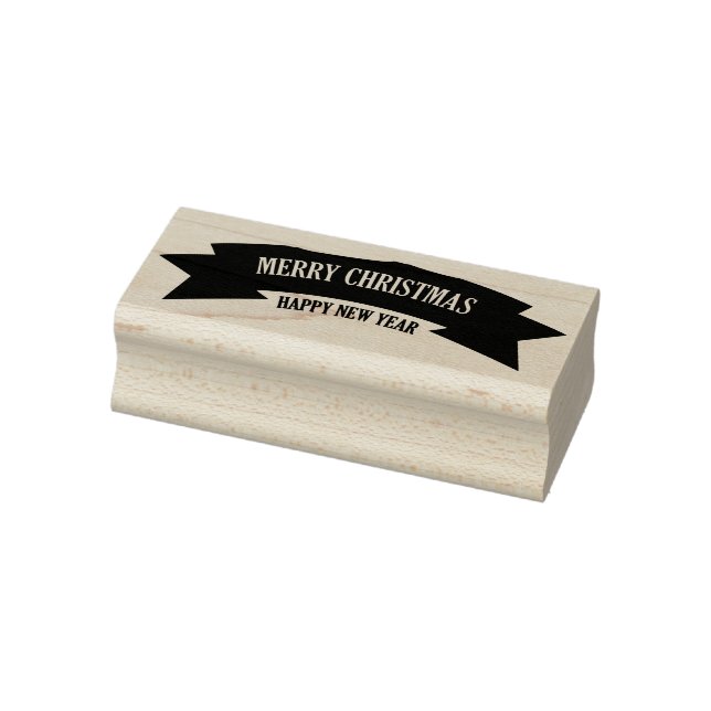 Tampons Encreurs Timbres d'art en bois/Bannière Joyeuse de Noël (Tampon)