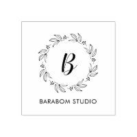 Timbres de monogramme / logo minimaliste simple po