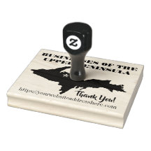 Timbres en bois d'érable personnalisés