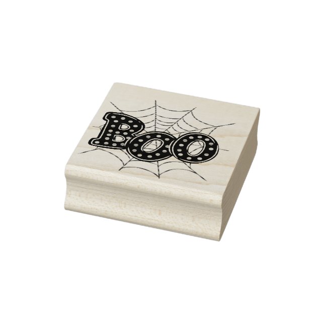 Tampons Encreurs Toile d'araignée "Bouh" Halloween (Tampon)