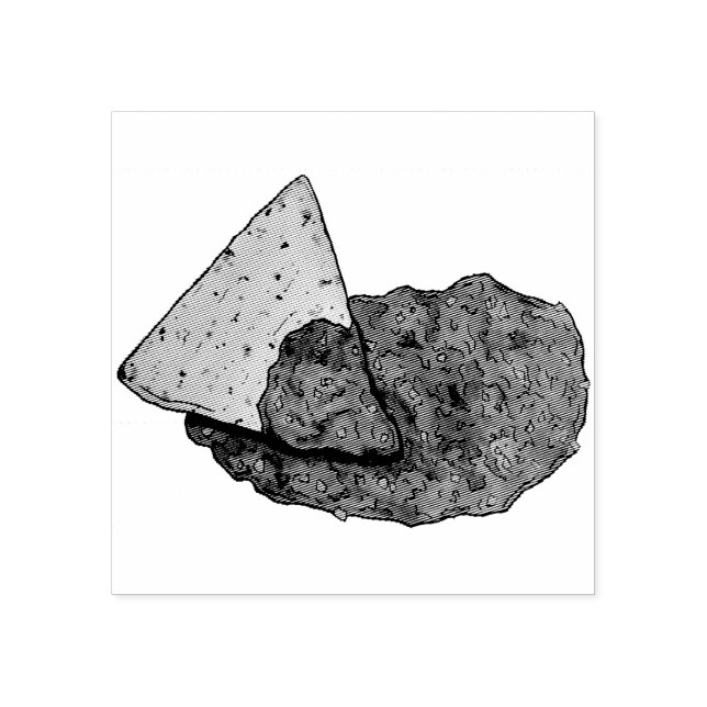 Tampons Encreurs Tortilla Chips et tremper Tomate Salsa Mexicain (Impression)