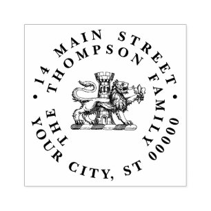 Tampons Encreurs Tour Lion Fleur de Lis Crest Emblem C