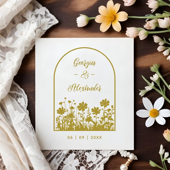 Tampons Encreurs Trendy Rustic Chic Wildflowers Window Arch Wedding (Trendy Rustic Chic Wildflowers Window Arch Wedding Rubber Stamp.)