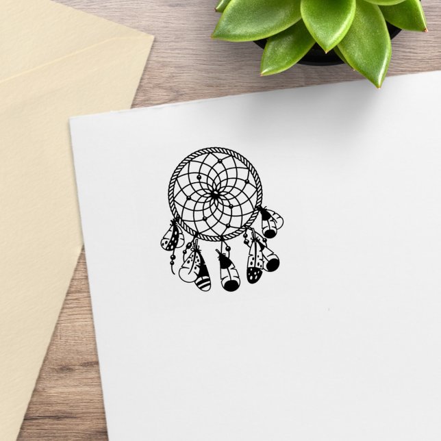 Tampons Encreurs Tribal Dreamcatcher Boho 1x1 (Créateur téléchargé)