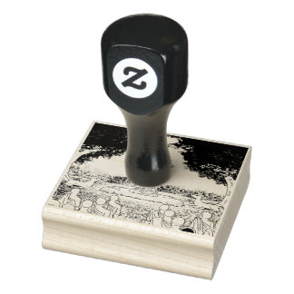 Tampons Encreurs Triple Gems : Bouddha, Dharma, Timbre en caoutchou