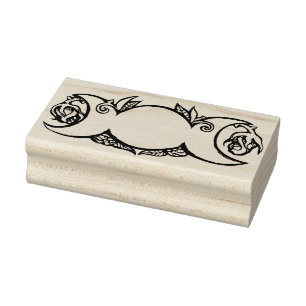 Tampons Encreurs Triple Moon Bloom pagan symbole wiccan lune