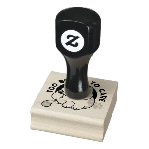 Tampons Encreurs Trop ennuyé pour s'en soucier – Citation drôle de 