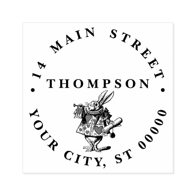 Tampons Encreurs Trumpeter Alice de la Cour du lapin blanc au pays  (Impression)