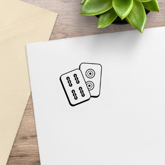 Tampons Encreurs Tuiles de jeu Mah-Jongg 1x1