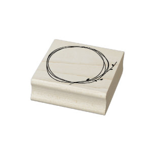 Tampons Encreurs Twig Wreath Pays Décontracté Cercle naturel entour