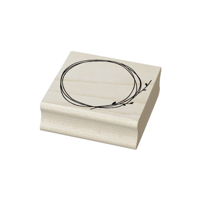 Tampons Encreurs Twig Wreath Pays Décontracté Cercle naturel entour (Tampon)