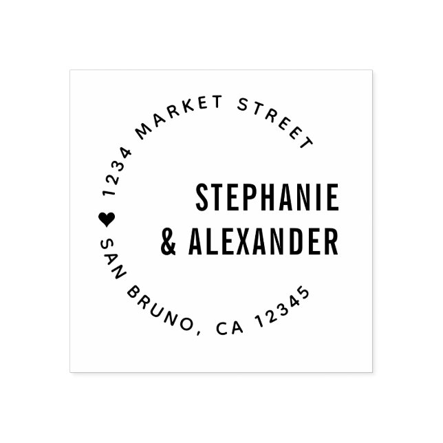 Tampons Encreurs Typographie audacieuse & Coeur Nouvelles mauvaises (Impression)