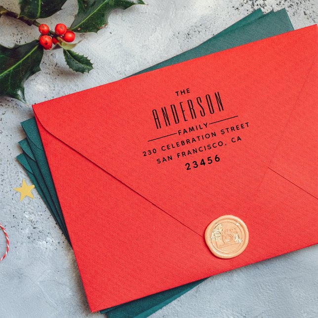 Tampons Encreurs Typographie en gras Nom de famille personnalisé Ad (Créateur téléchargé)