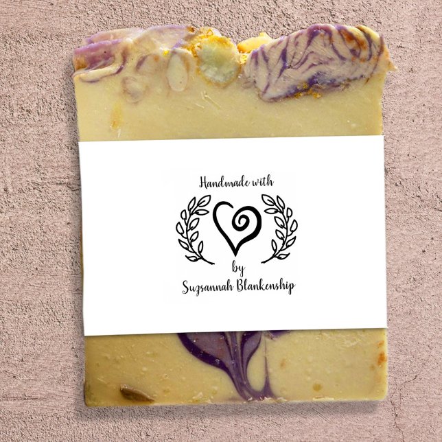 Tampons Encreurs Typographie Fabriquée à la main Courbe Coeur Wreat (Créateur téléchargé)