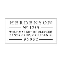 Typographie Vintage classique Adresse de retour