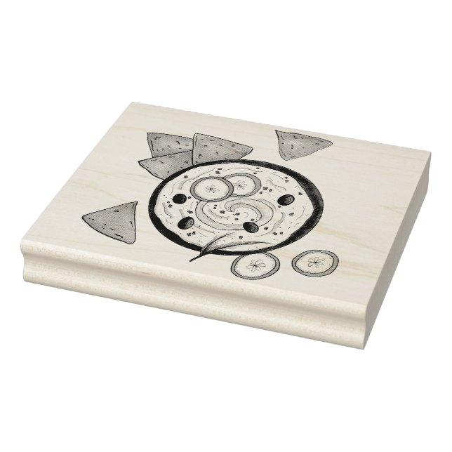 Tampons Encreurs Tzatziki Grec Meze Dip Nourriture Méditerranéenne  (Tampon)