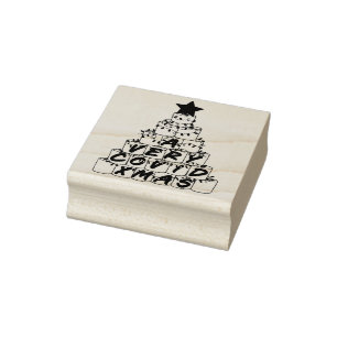 Tampons Encreurs Un très convoité Noël Toilettes Papier Arbre Bois