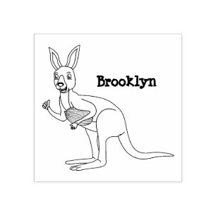 Tampons Encreurs Une jolie illustration de kangourou australien