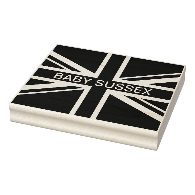 Tampons Encreurs Union Jack Flag Royaume-Uni Nom monogramme (Tampon)