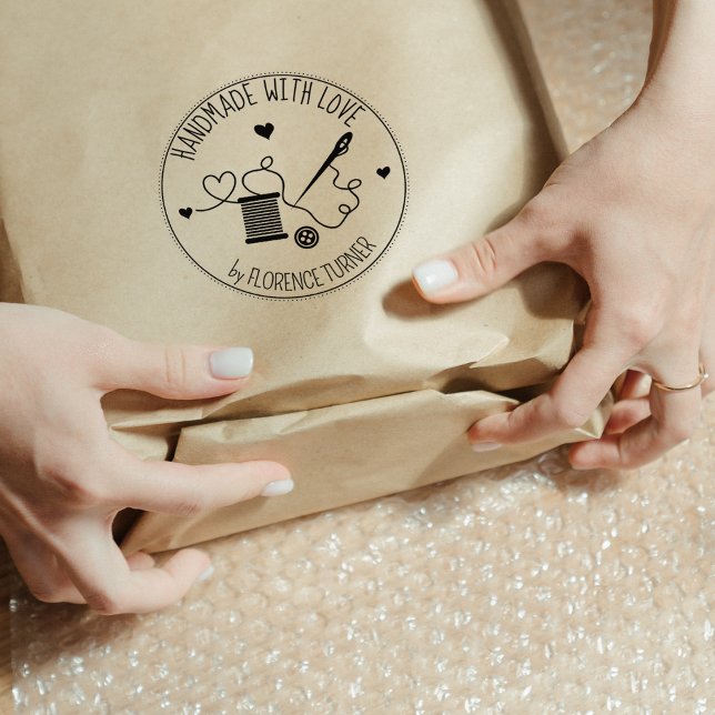 Tampons Encreurs Ustensiles de couture faits main avec amour, (Créateur téléchargé)