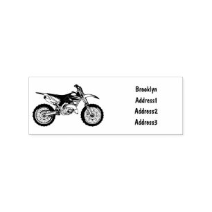 Tampons Encreurs Vélo droit hors route moto / motocross dessin anim