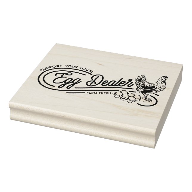 Tampons Encreurs Vendeur d'oeufs de poulet Funny Timbre en caoutcho (Tampon)