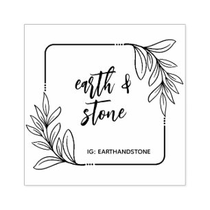 Tampons Encreurs Verdure Whimsical fait main