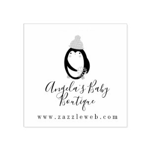 Tampons Encreurs Vêtements de Boutique Bébé Entreprise Manchot Logo